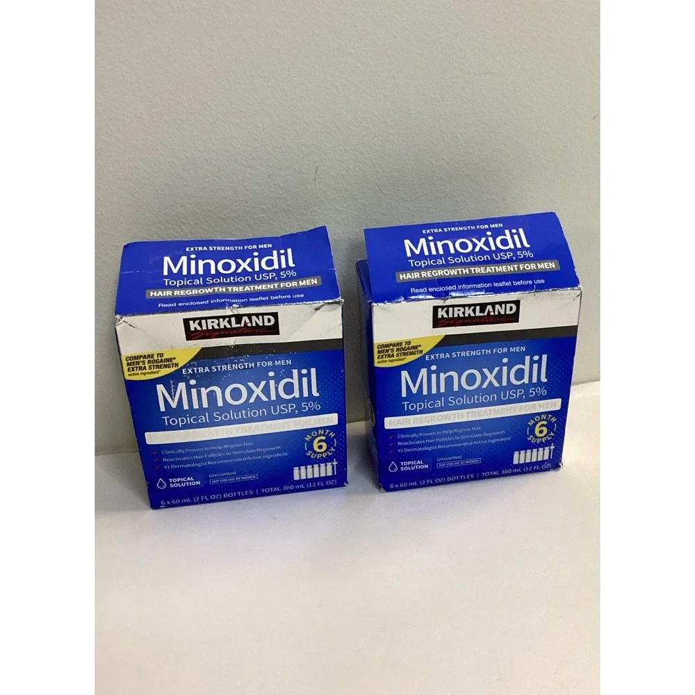 2 PackTropical Solution Hair Minoxidil 5% Kirkland - 12 Month Supply Exp 05/27